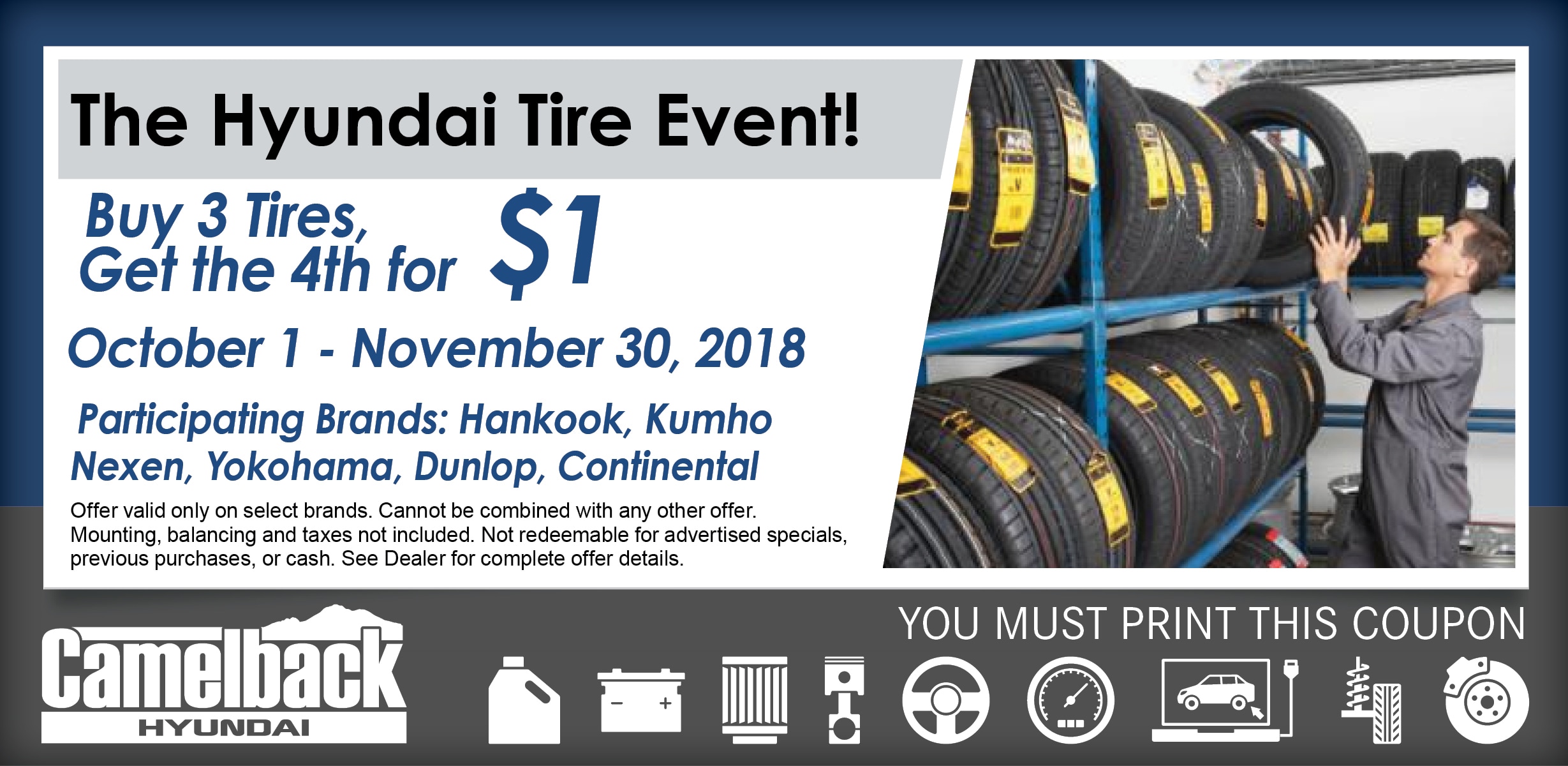 Hyundai Tire Service Tire Special Coupon