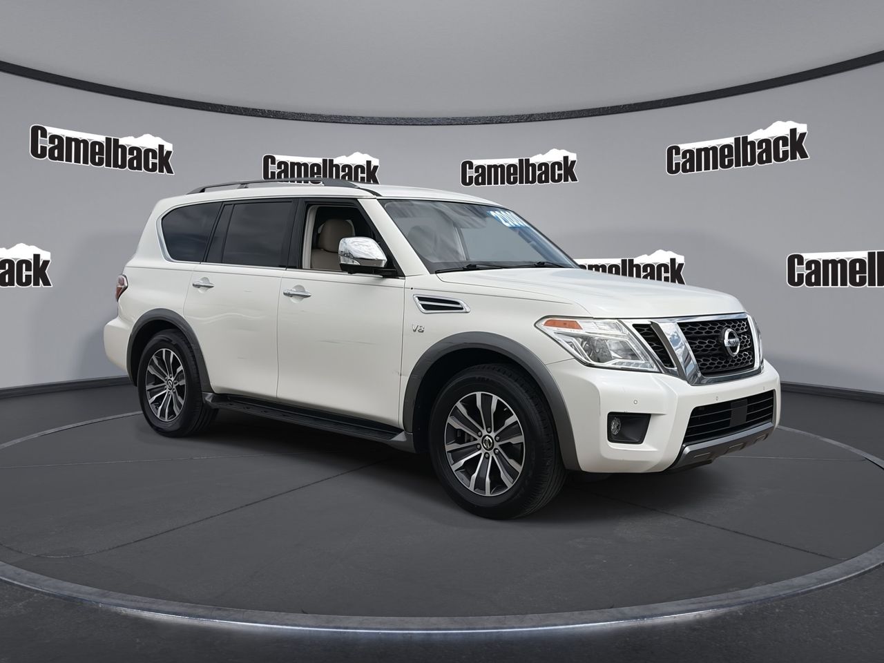 Pearl White Tricoat 2020 Nissan Armada SUV / Crossover 4X2 7-Speed Automatic