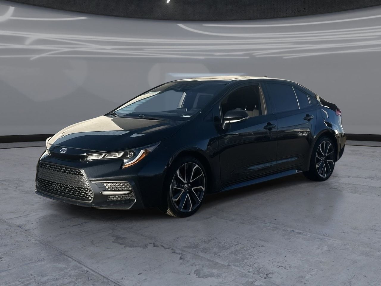 Black Sand Pearl 2021 Toyota Corolla SE FWD Sedan Front-Wheel Drive 6-Speed Manual