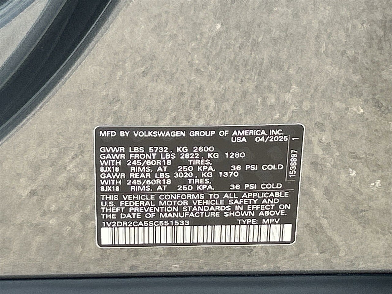 Image 29 of 2025 Volkswagen Atlas