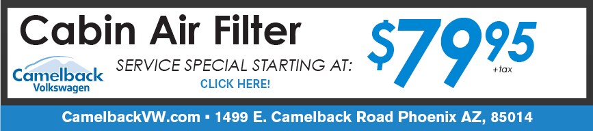 Cabin Air Filter Coupon, Phoenix