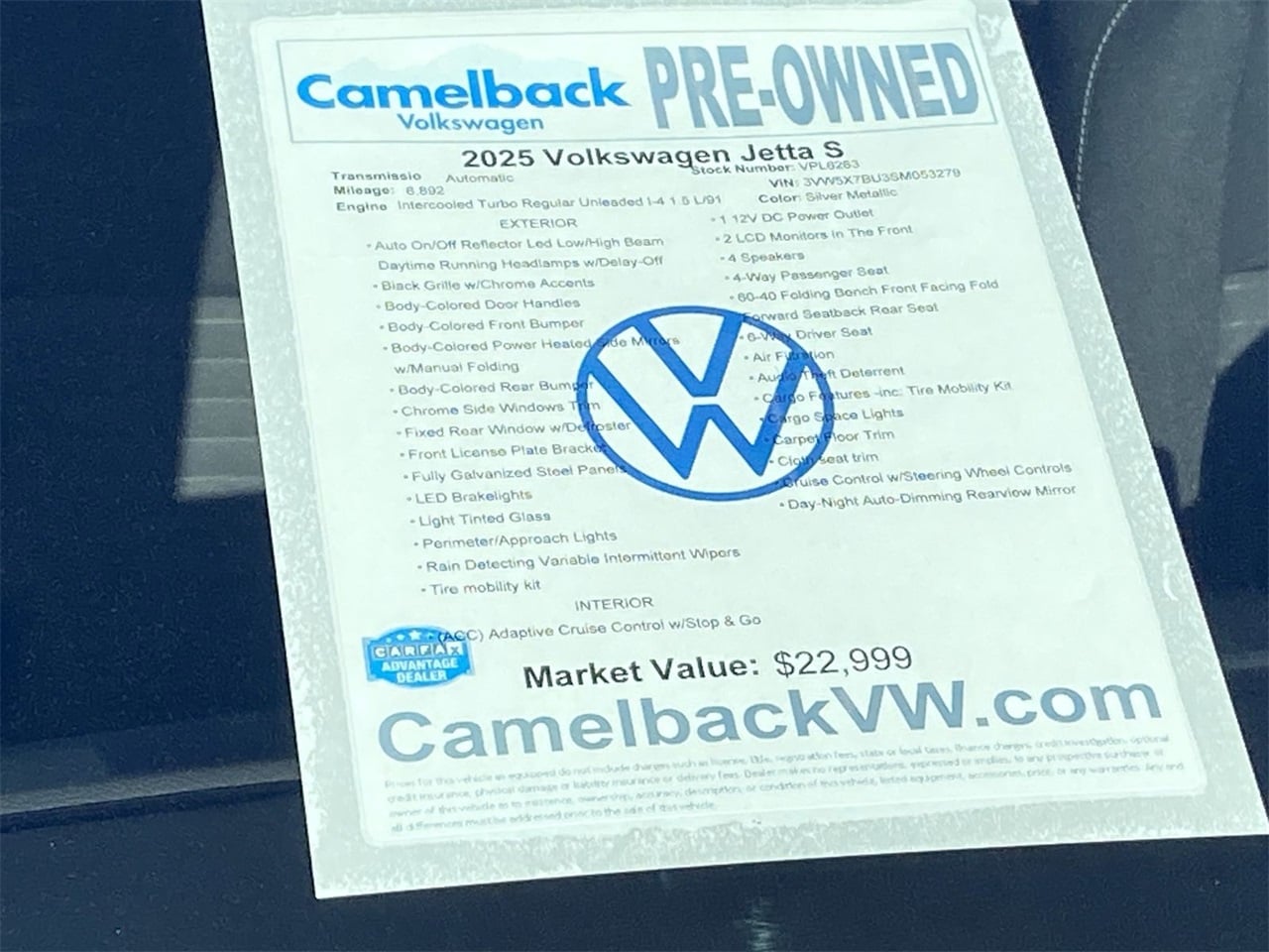 3VW5X7BU3SM053279
