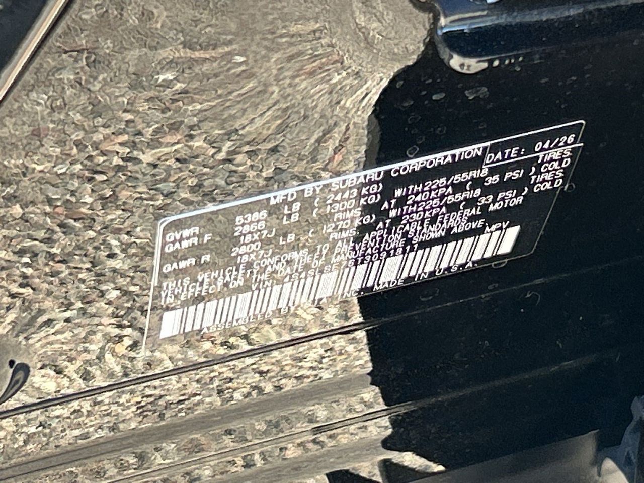 New 2026 Crystal Black Silica Subaru Premium Hybrid image 28