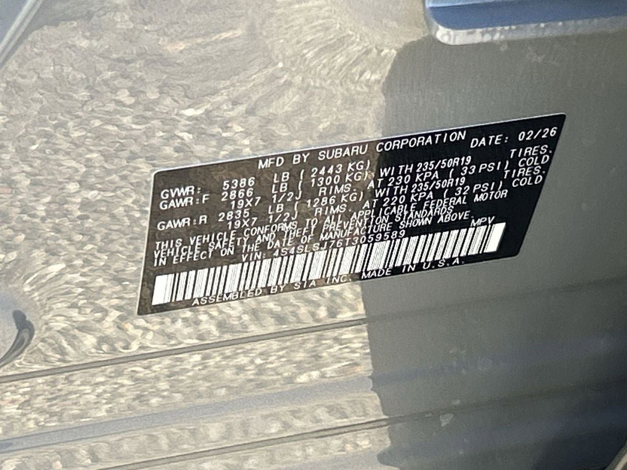 New 2026 River Rock Pearl Subaru Sport Hybrid image 28