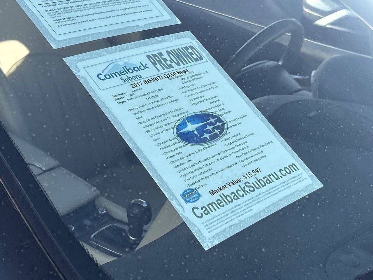 Used 2017 Black Obsidian INFINITI Base image 6