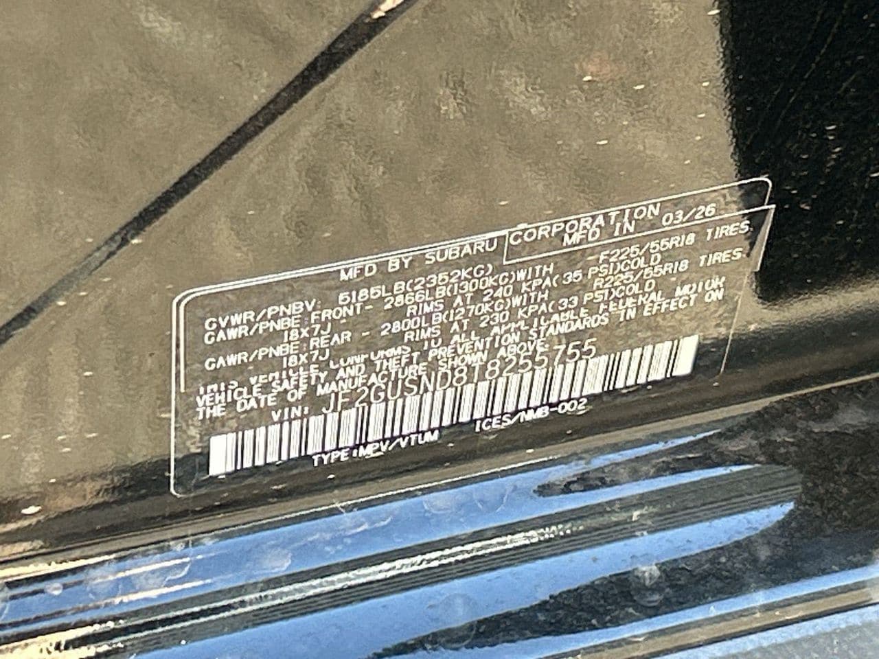 New 2026 Crystal Black Silica Subaru Limited Hybrid image 27