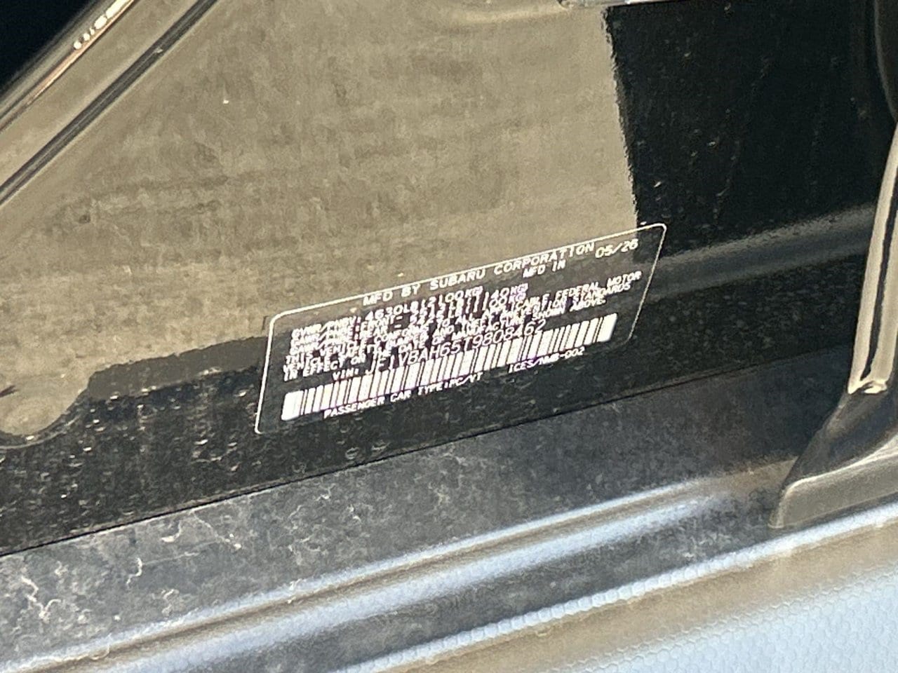 New 2026 Crystal Black Silica Subaru Premium image 27