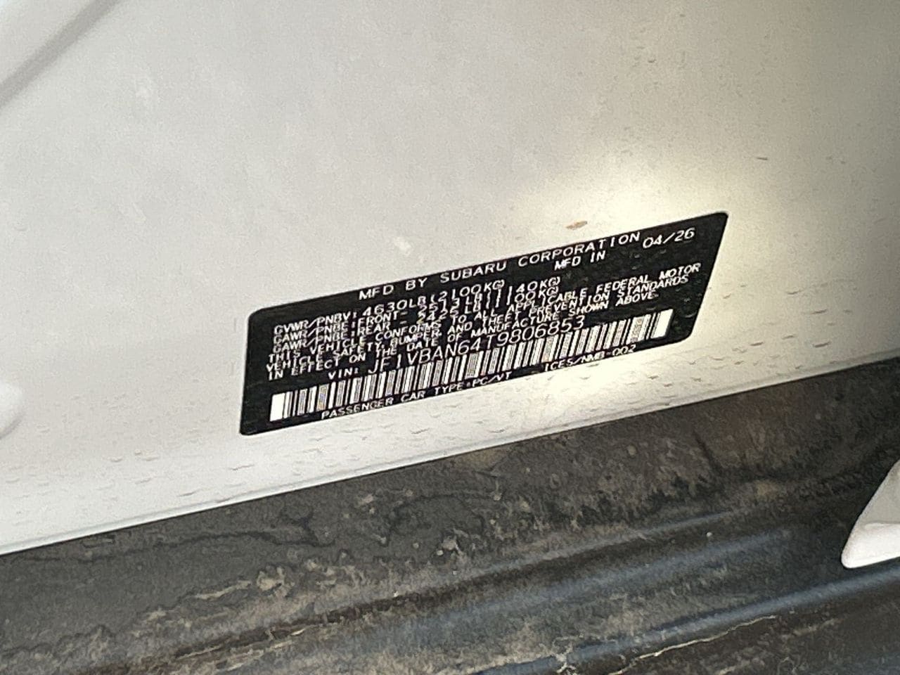 New 2026 Ceramic White Subaru Limited image 28