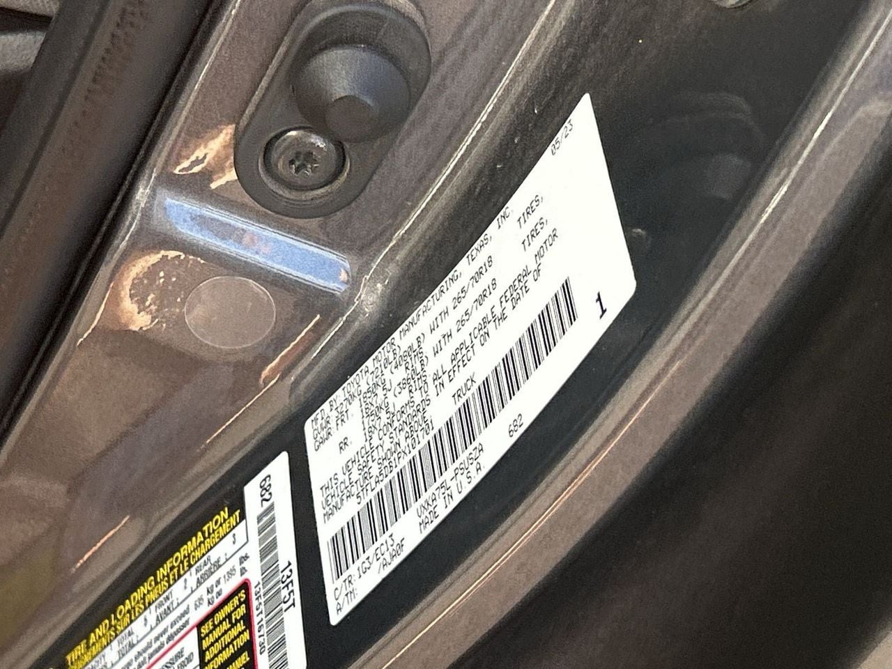 Used 2023 Magnetic Gray Metallic Toyota SR5 image 29