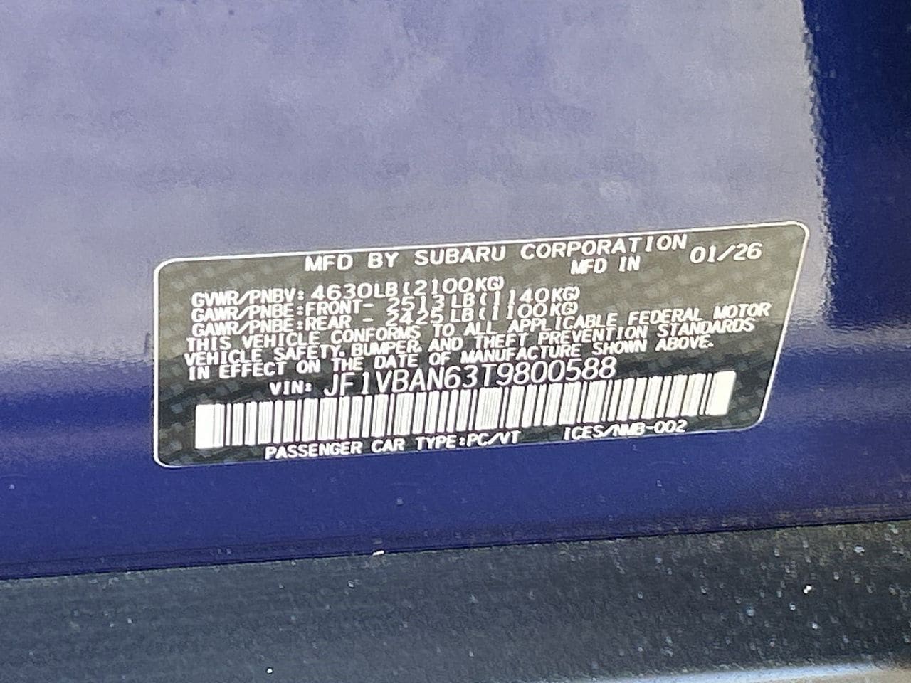 New 2026 Sapphire Blue Pearl Subaru Limited image 28