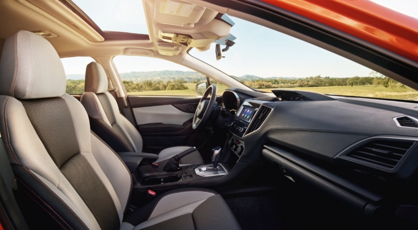 Redesigned Subaru Crosstrek cockpit and dashboard