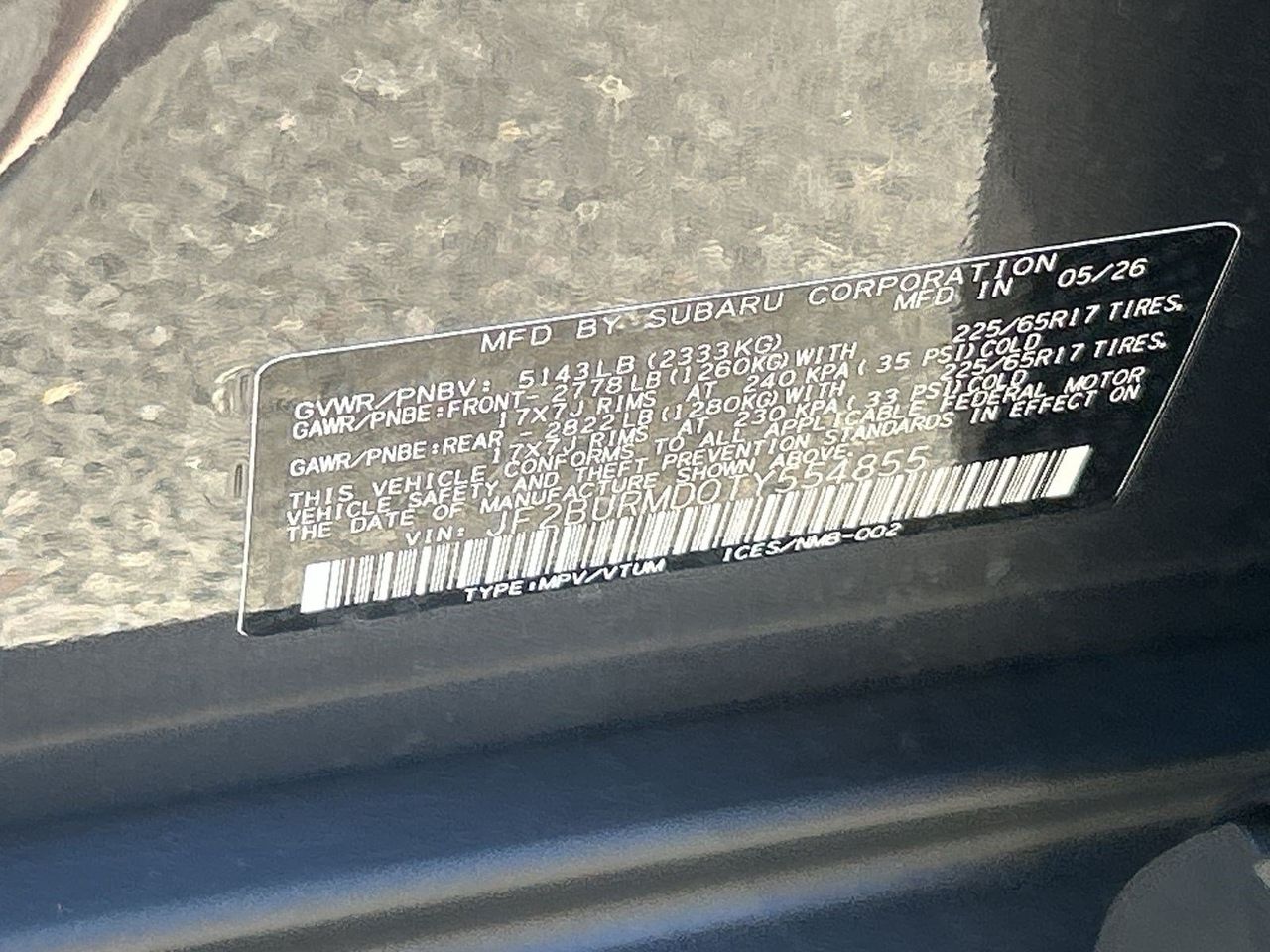 New 2026 Magnetite Gray Subaru Wilderness image 28
