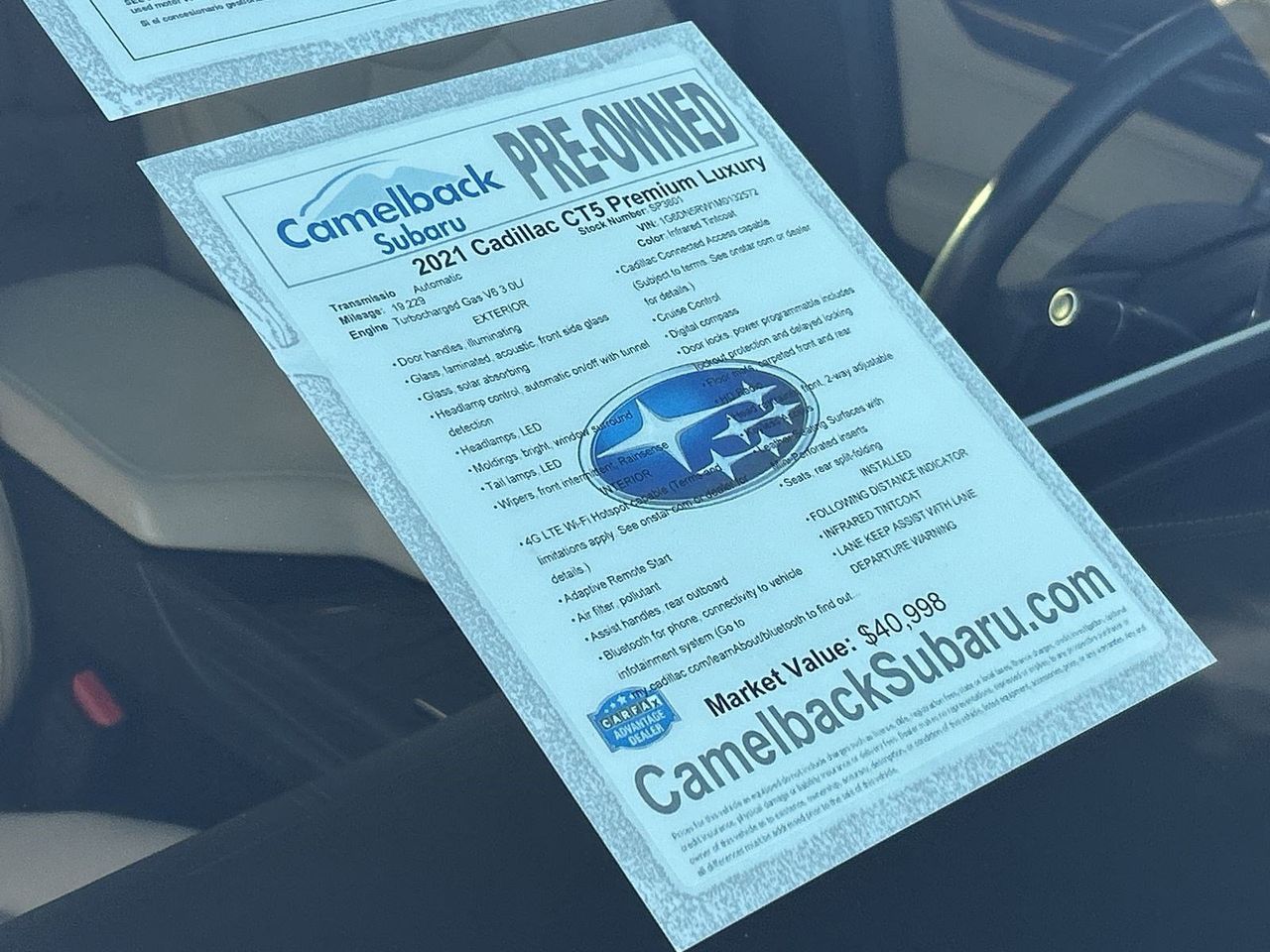 Used 2021 Infrared Tintcoat Cadillac Premium Luxury image 6