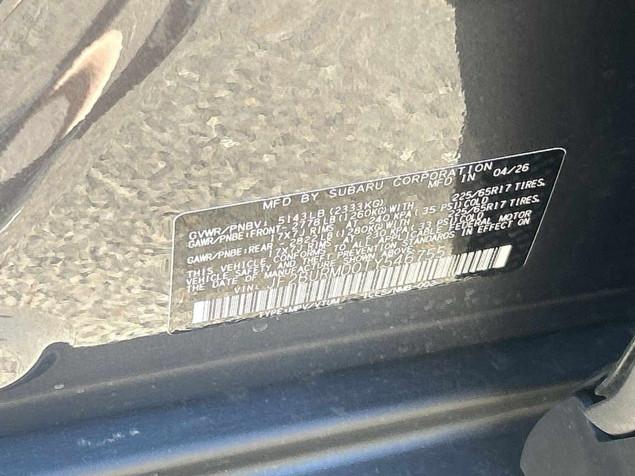 New 2026 Magnetite Gray Subaru Wilderness image 28