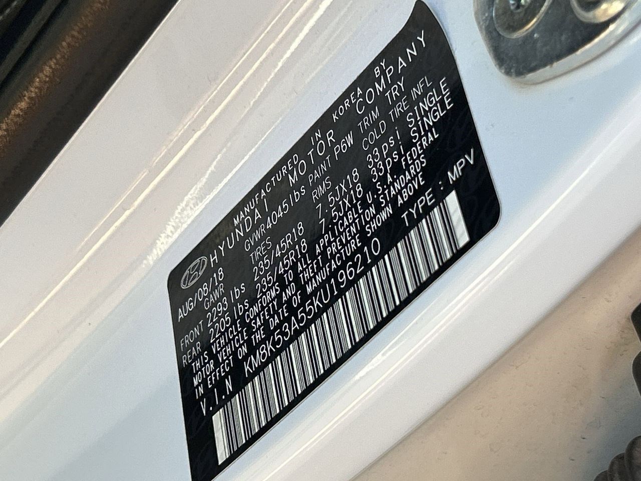 Used 2019 Chalk White Hyundai Ultimate image 30