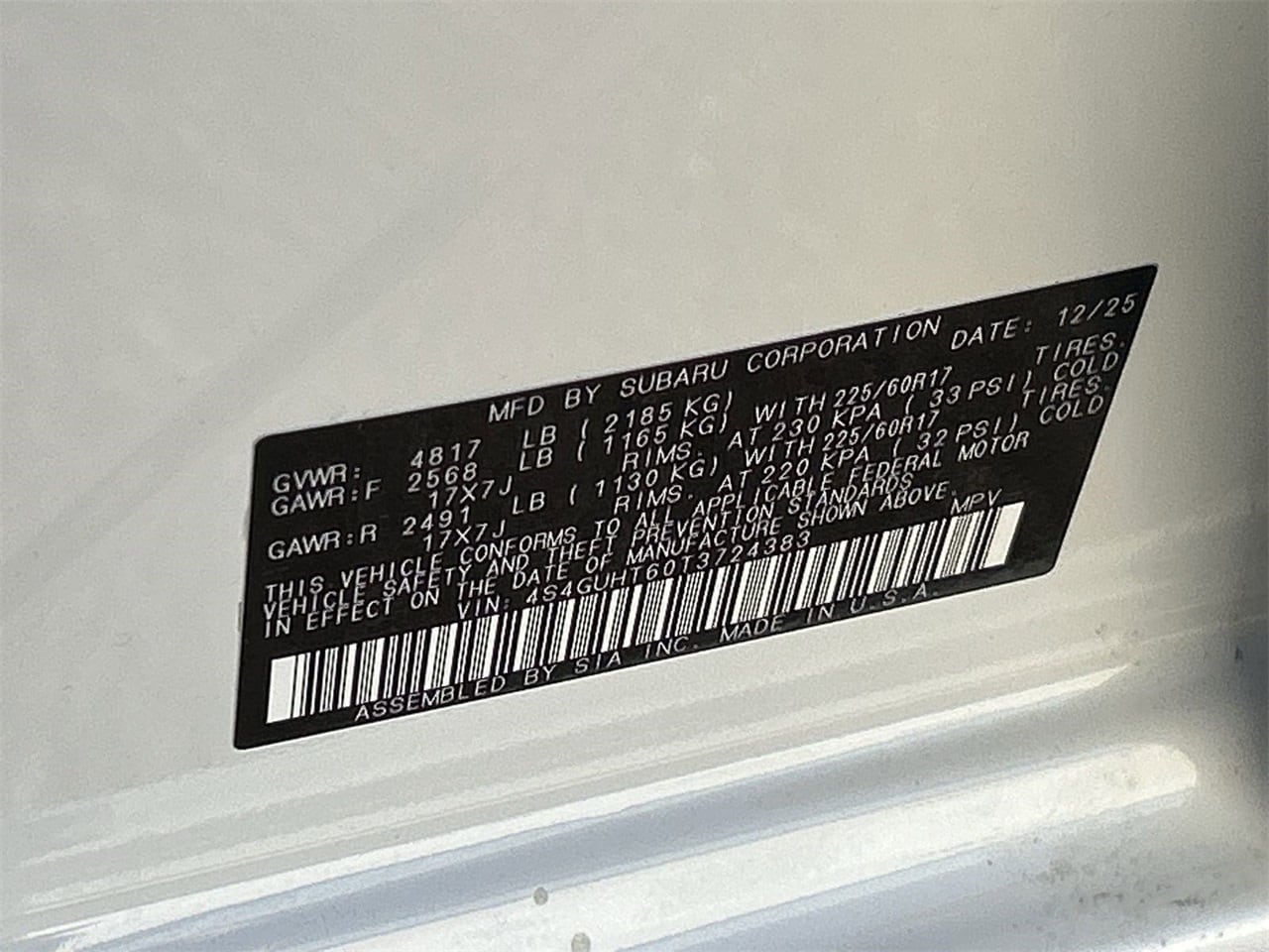 New 2026 Crystal White Pearl Subaru Wilderness image 27