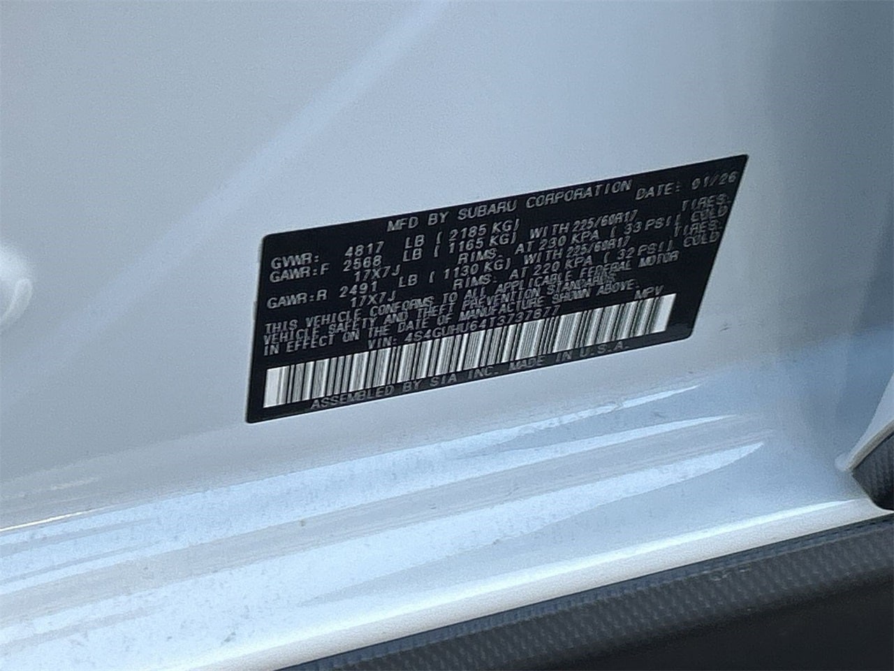 New 2026 Crystal White Pearl Subaru Wilderness image 28