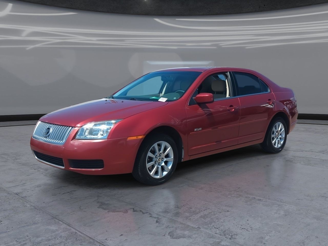 Vivid Red Clearcoat Metallic 2007 Mercury Milan Sedan Front-Wheel Drive 5-Speed Automatic