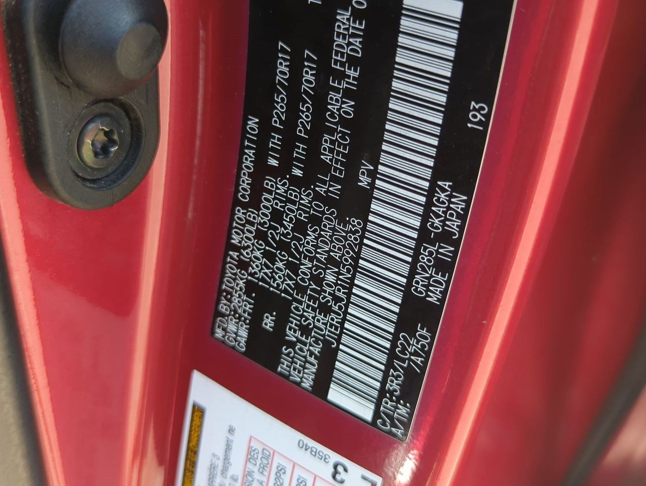 Used 2022 Barcelona Red Metallic Toyota TRD Off-Road Premium image 31