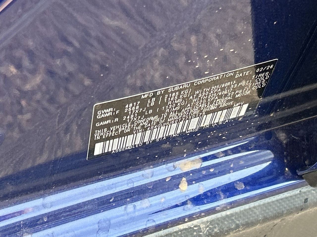 New 2026 Sapphire Blue Pearl Subaru Wilderness image 28