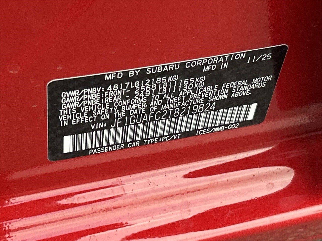 New 2026 Pure Red Subaru Sport image 28