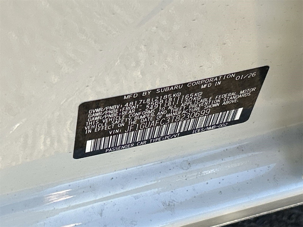 New 2026 Crystal White Pearl Subaru Sport image 28