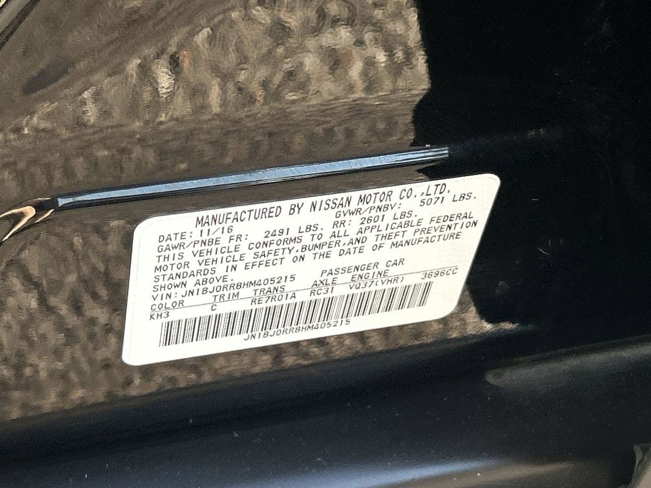 Used 2017 Black Obsidian INFINITI Base image 31