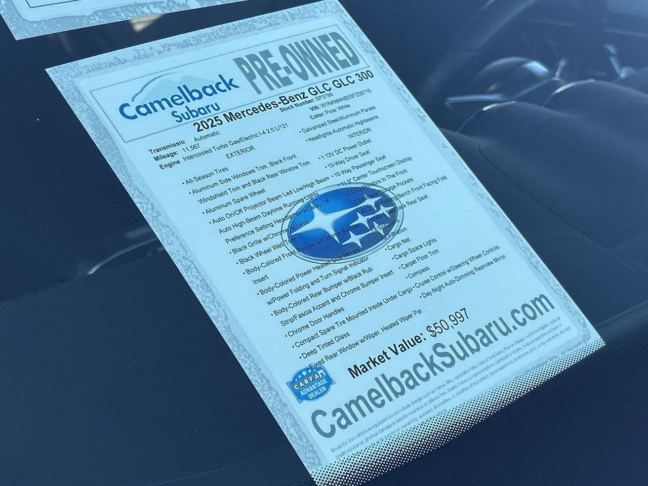 Used 2025 Polar White Mercedes-Benz GLC 300 image 6