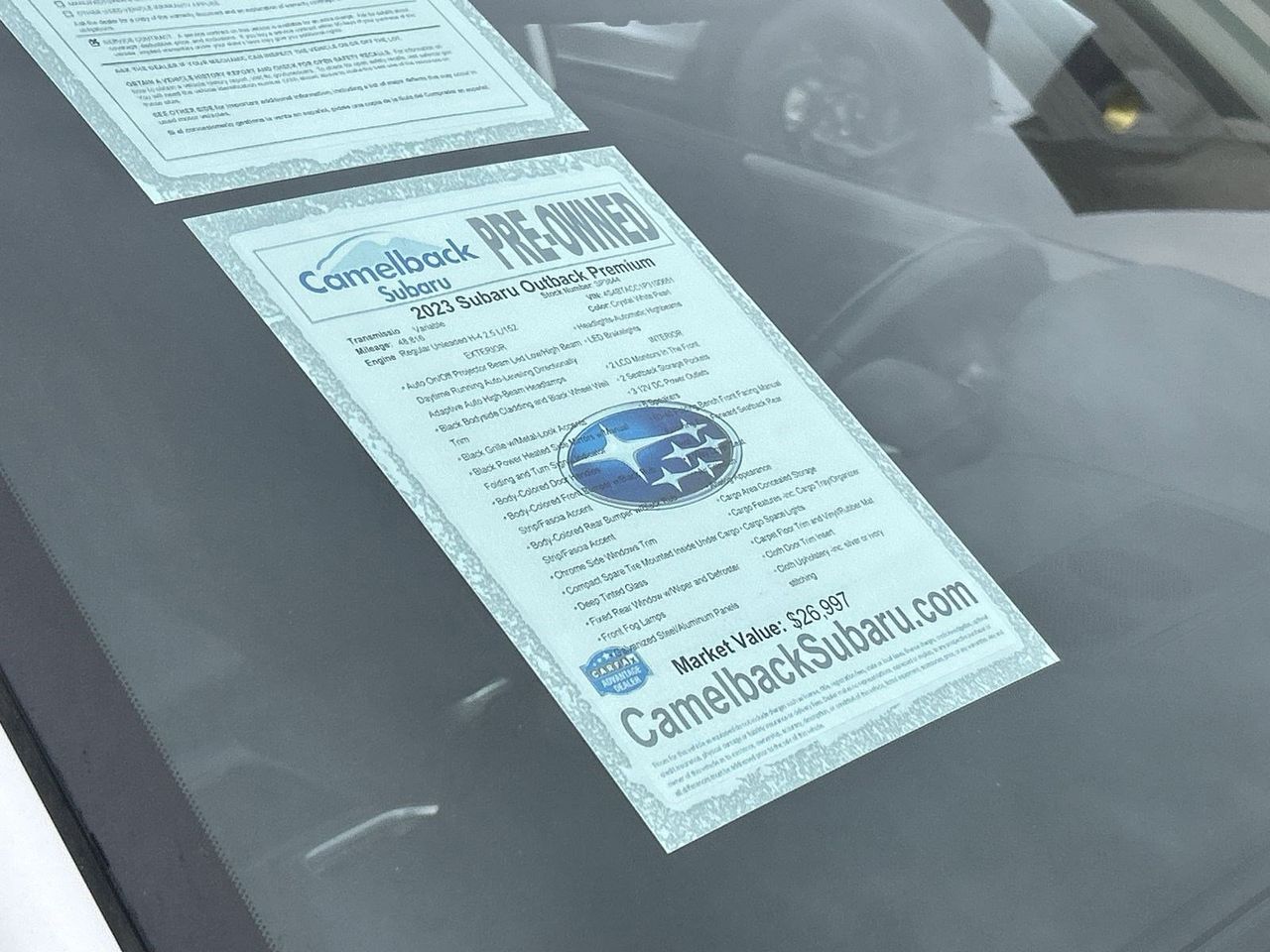 Certified Used 2023 Crystal White Pearl Subaru Premium image 30