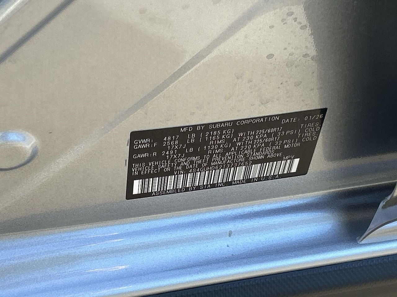 New 2026 Ice Silver Subaru Premium image 26