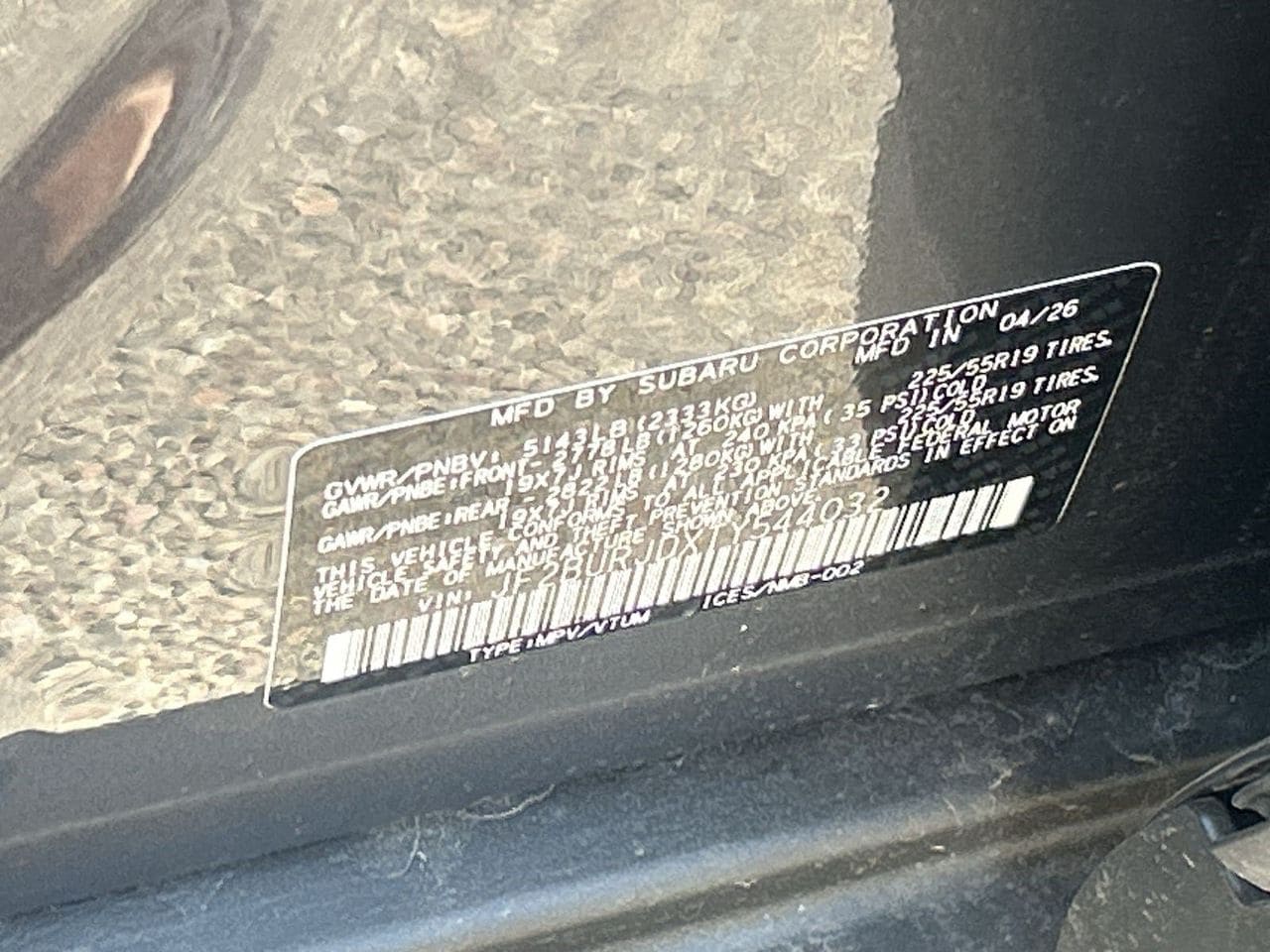 New 2026 Magnetite Gray Subaru Touring XT image 28