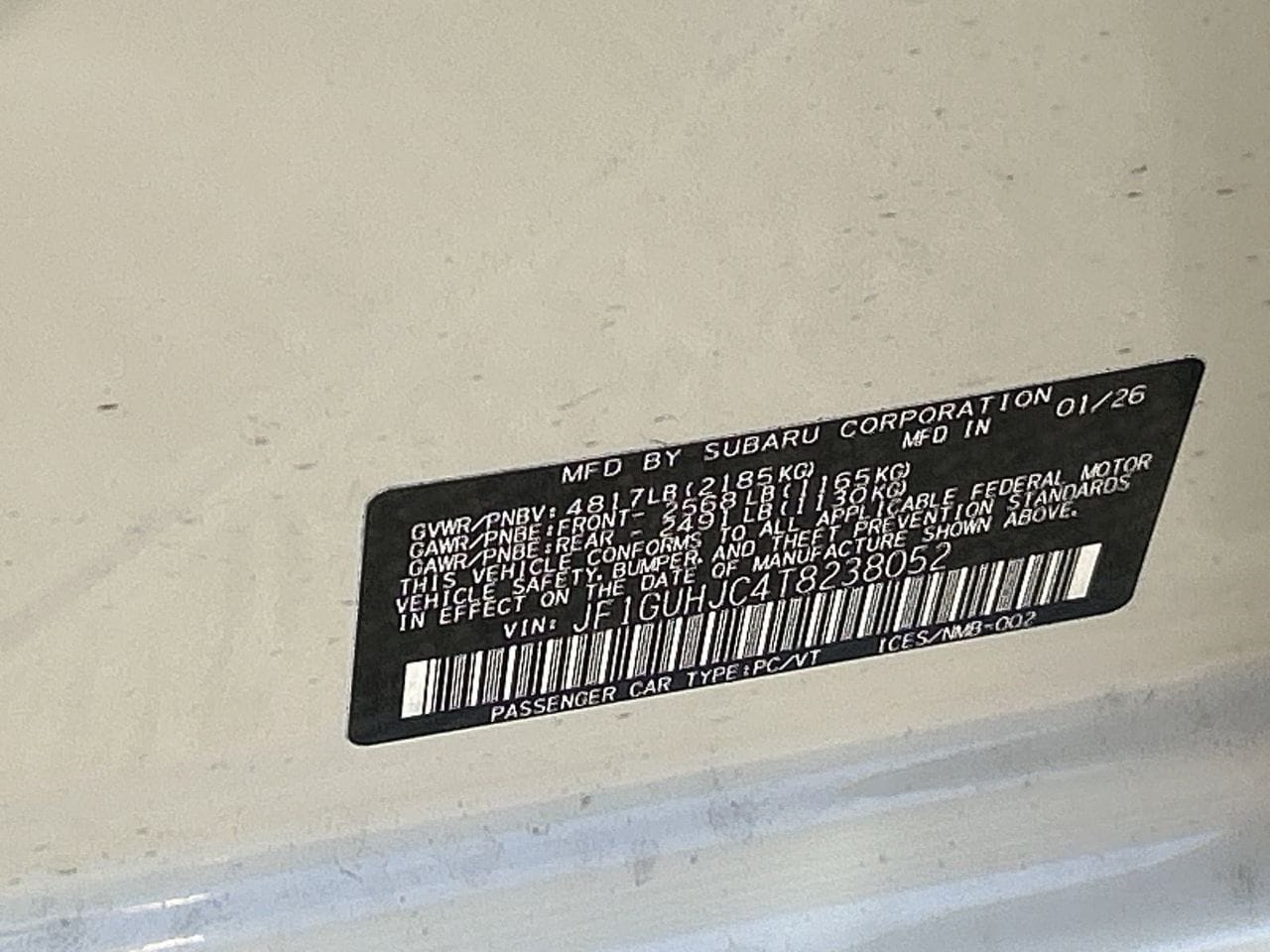 New 2026 Crystal White Pearl Subaru RS image 29