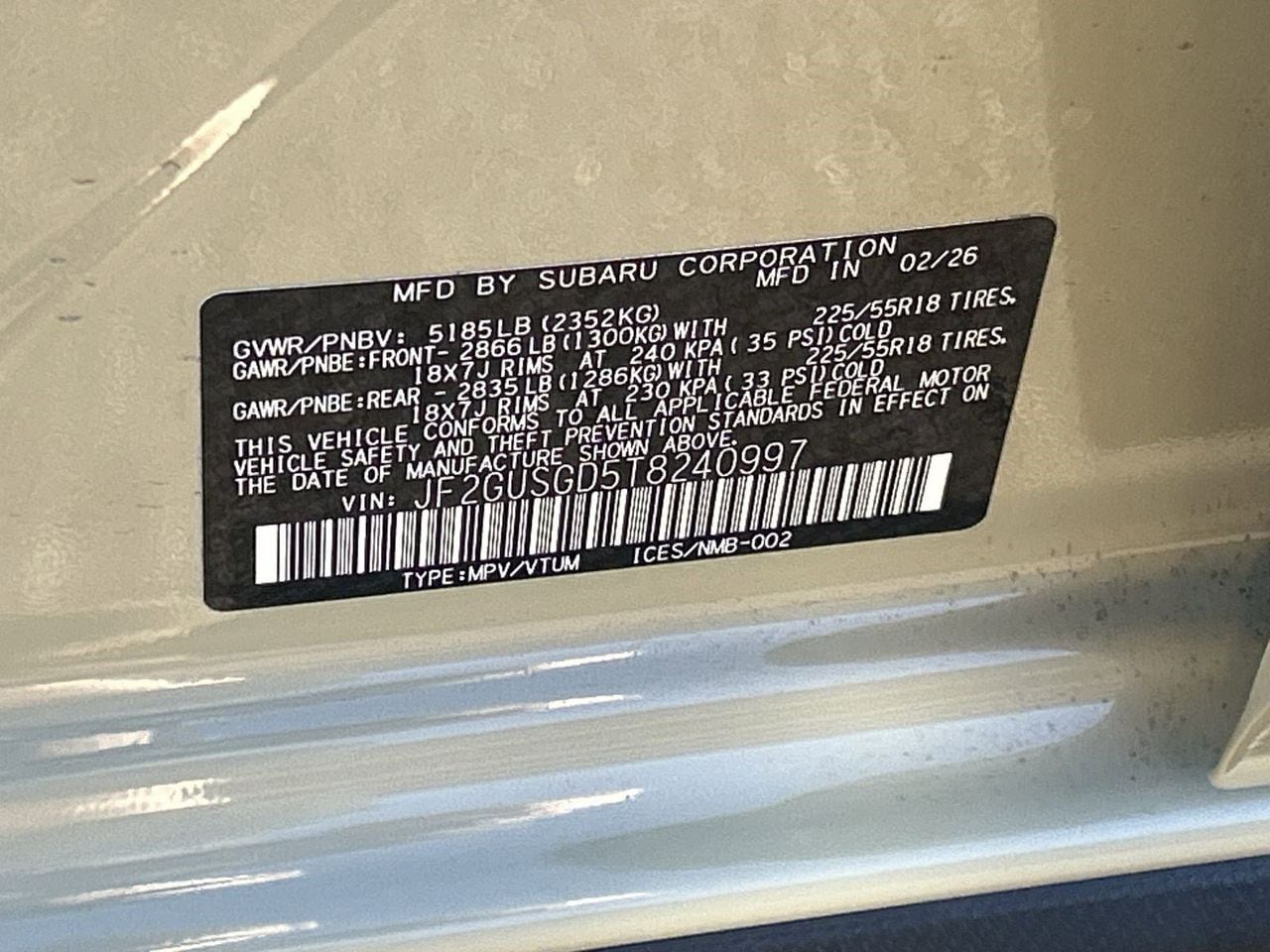 New 2026 Sand Dune Pearl Subaru Sport Hybrid image 28