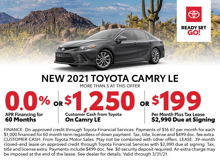 Advertised Specials | Camelback Toyota
