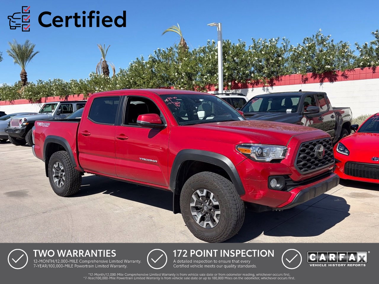 Certified 2022 Toyota Tacoma TRD Off-Road Truck Double Cab