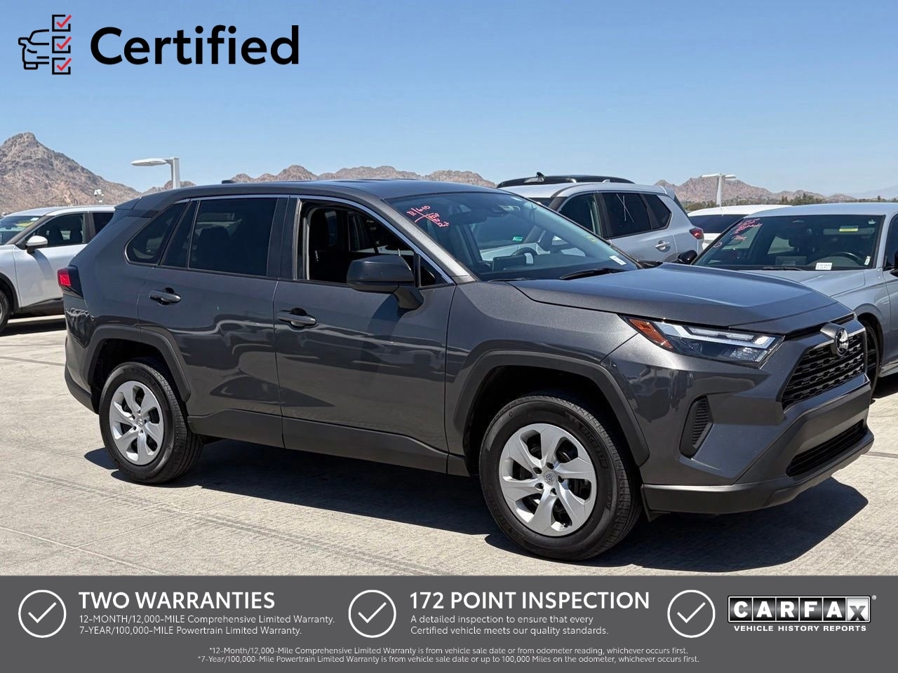 Magnetic Gray 2023 Toyota RAV4 LE FWD SUV / Crossover Front-Wheel Drive 8-Speed Automatic