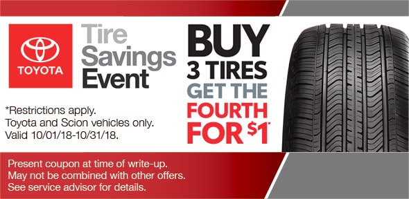 Toyota Tire Deals >> Buy Three Tires Get One For 1 Camelback Toyota Toyota Tire Deals >> Buy Three Tires Get One For 1 Camelback Toyota