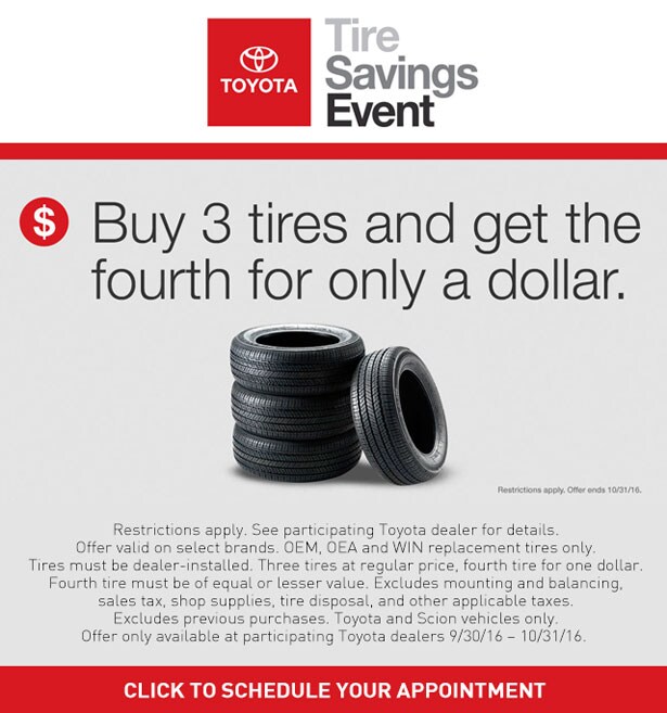 Toyota Tire Savings Event Camelback Toyota
