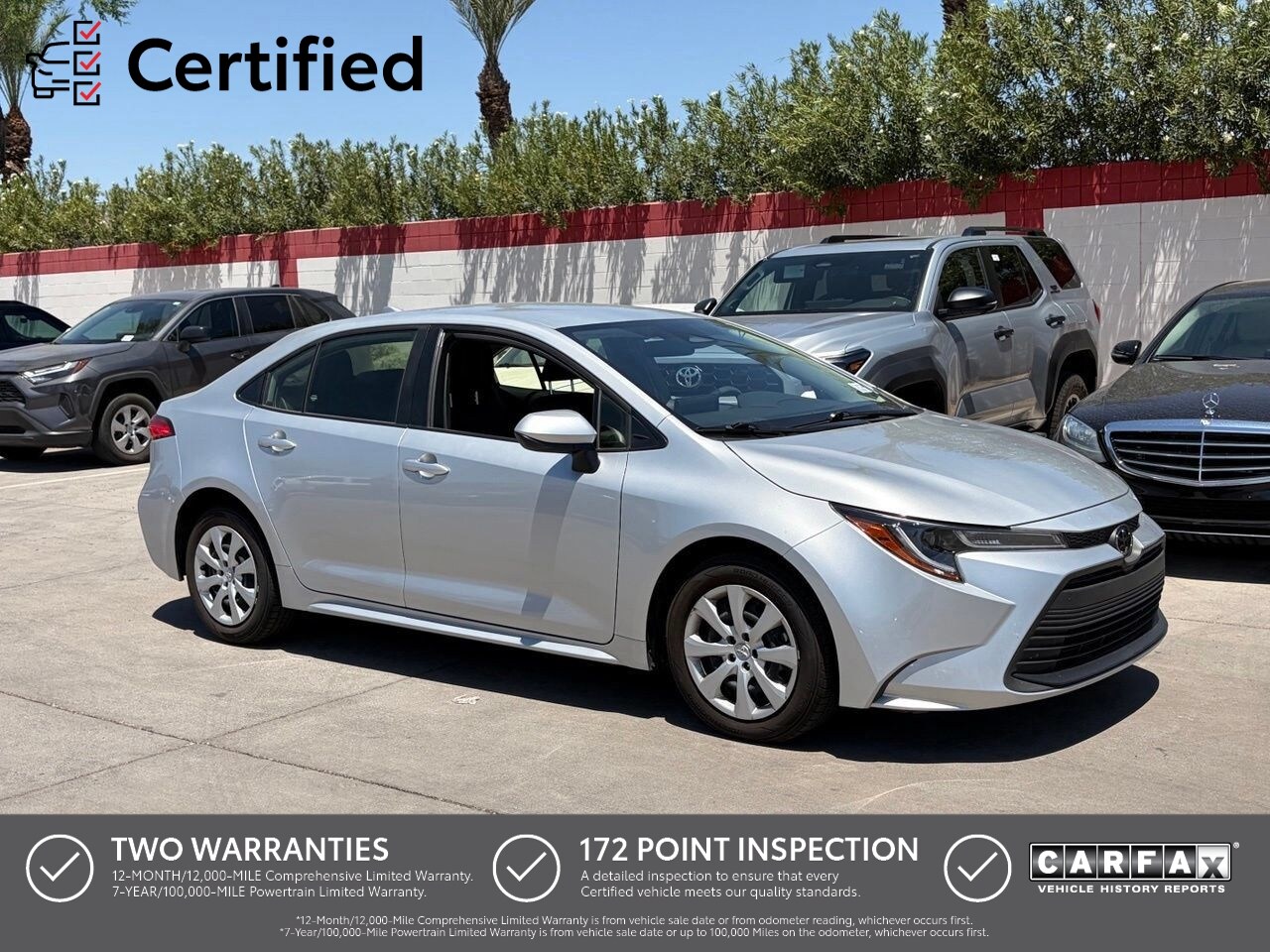 Classic Silver 2024 Toyota Corolla Sedan Front-Wheel Drive Continuously Variable Transmission