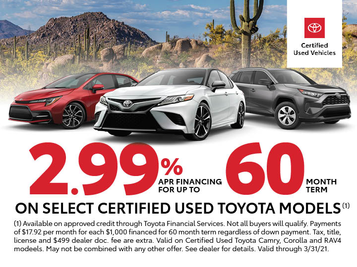 Advertised Specials Camelback Toyota