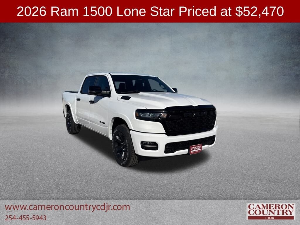New 2026 Ram 1500 LONE STAR CREW CAB 4X4 5'7 BOX Pickup