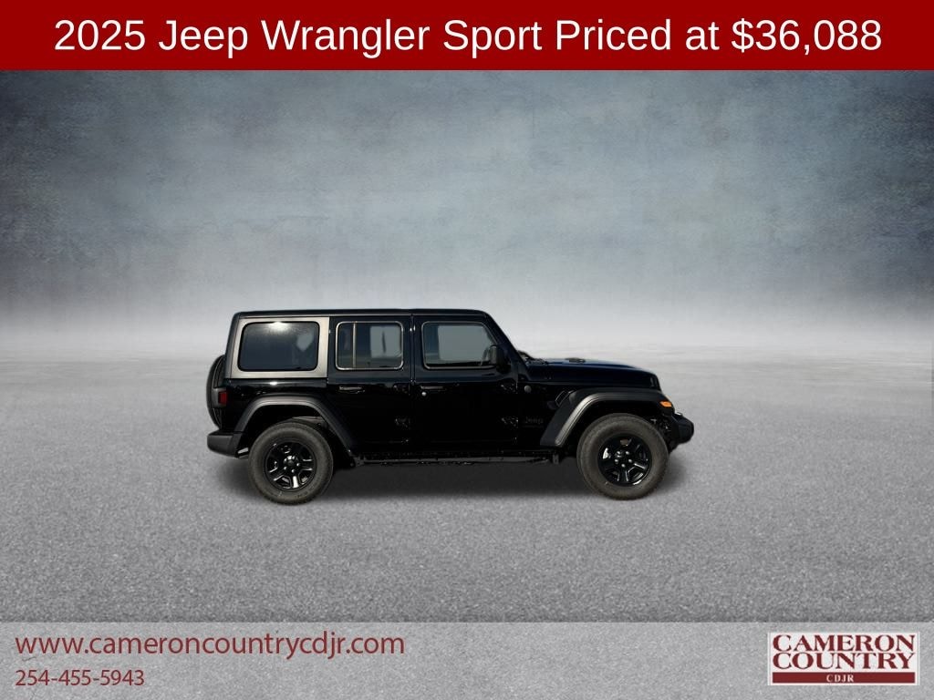 New 2025 Jeep Wrangler 4-DOOR SPORT Sport Utility
