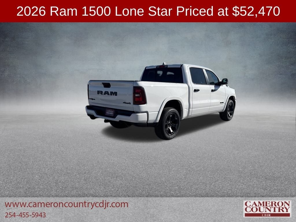 New 2026 Ram 1500 LONE STAR CREW CAB 4X4 5'7 BOX Pickup