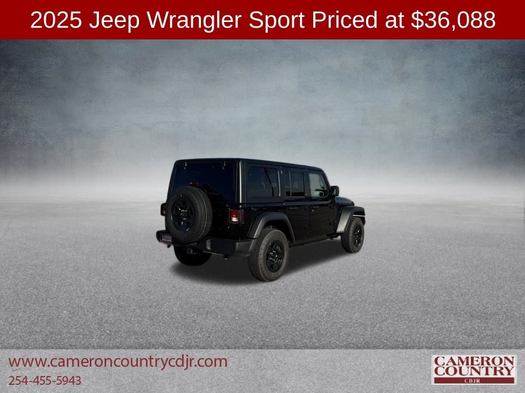 New 2025 Jeep Wrangler 4-DOOR SPORT Sport Utility