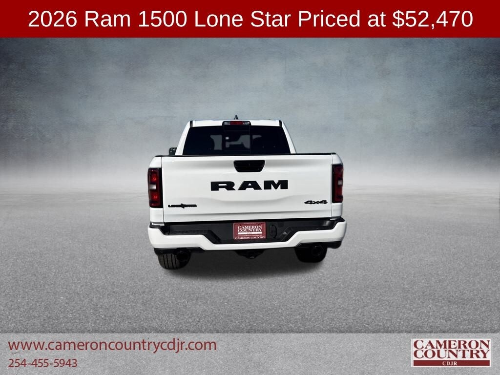New 2026 Ram 1500 LONE STAR CREW CAB 4X4 5'7 BOX Pickup