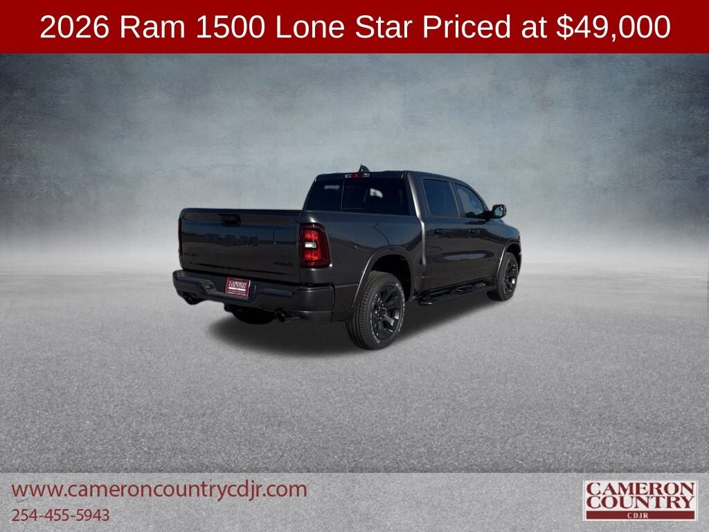 New 2026 Ram 1500 LONE STAR CREW CAB 4X4 5'7 BOX Pickup