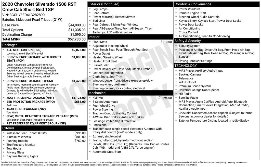 Used 2020 Chevrolet Silverado 1500 RST Truck