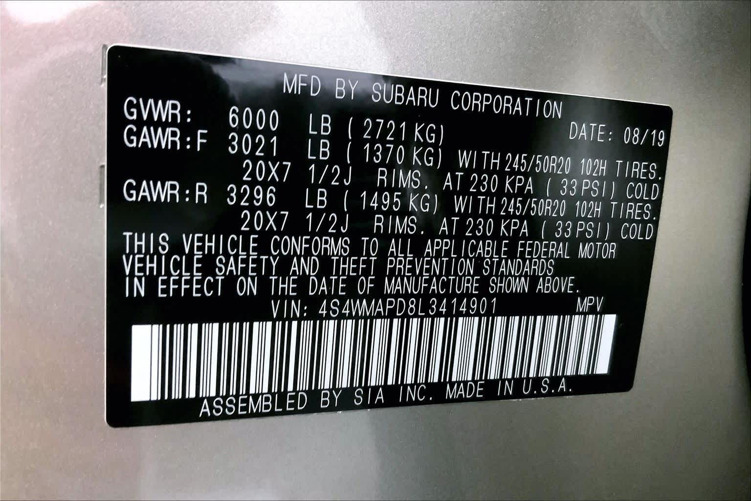 Thumbnail: 2020 Subaru Ascent - 20