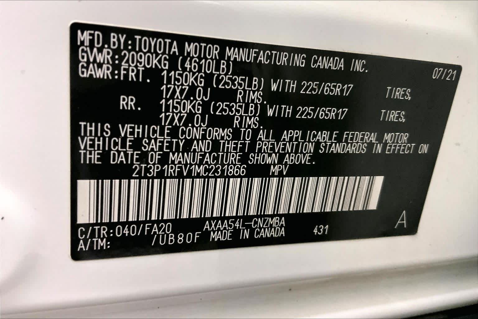 Thumbnail: 2021 Toyota RAV4 - 20