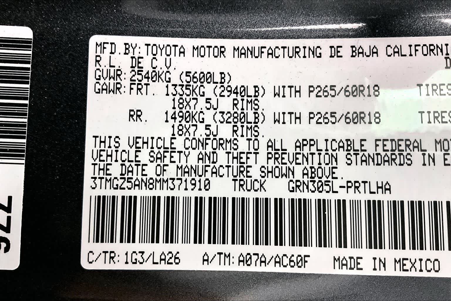 Thumbnail: 2021 Toyota Tacoma - 20